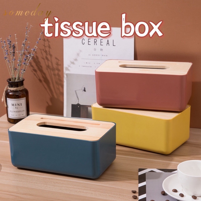 Tissue Holder Wooden Tissue Box  