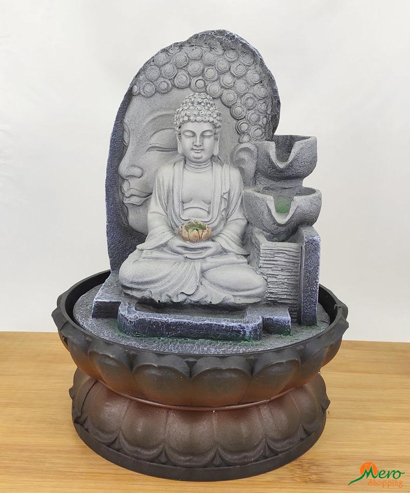 Buy Lord Buddha 3 Steps Water Fountain with LED Lights and Water Pump