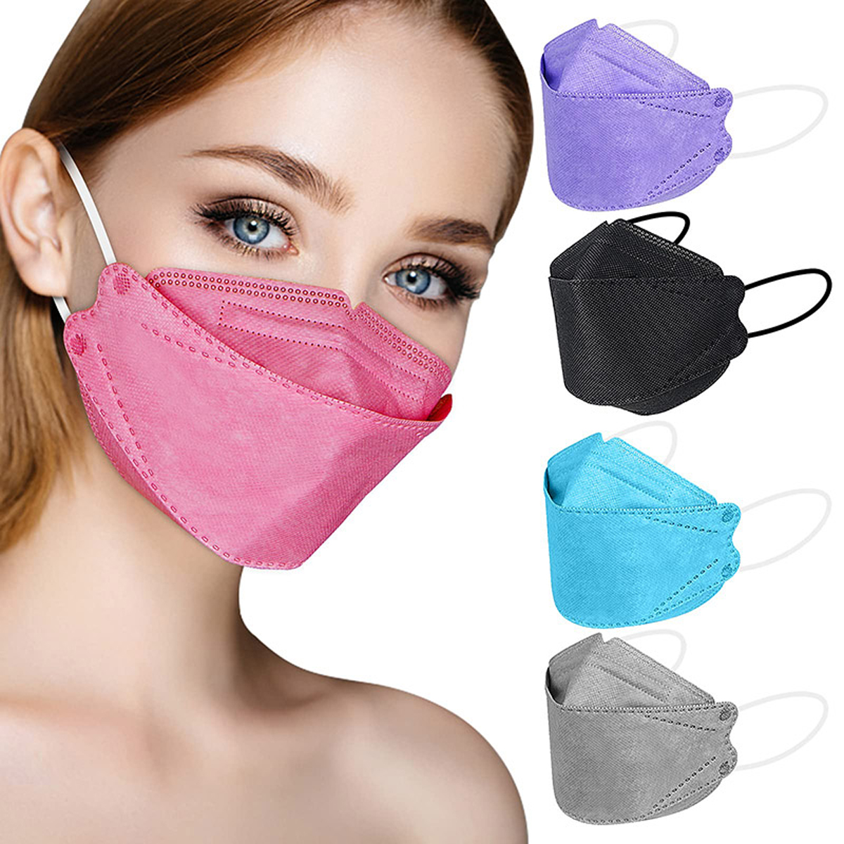 Fish-Shaped Protective KF94 Mask (Multiple Colors)