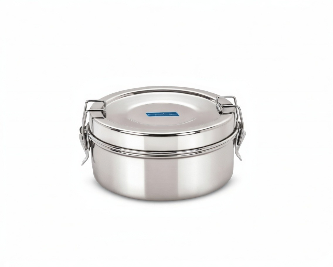 Neelam Stainless Steel Double Decker 300ml Tiffin Box 