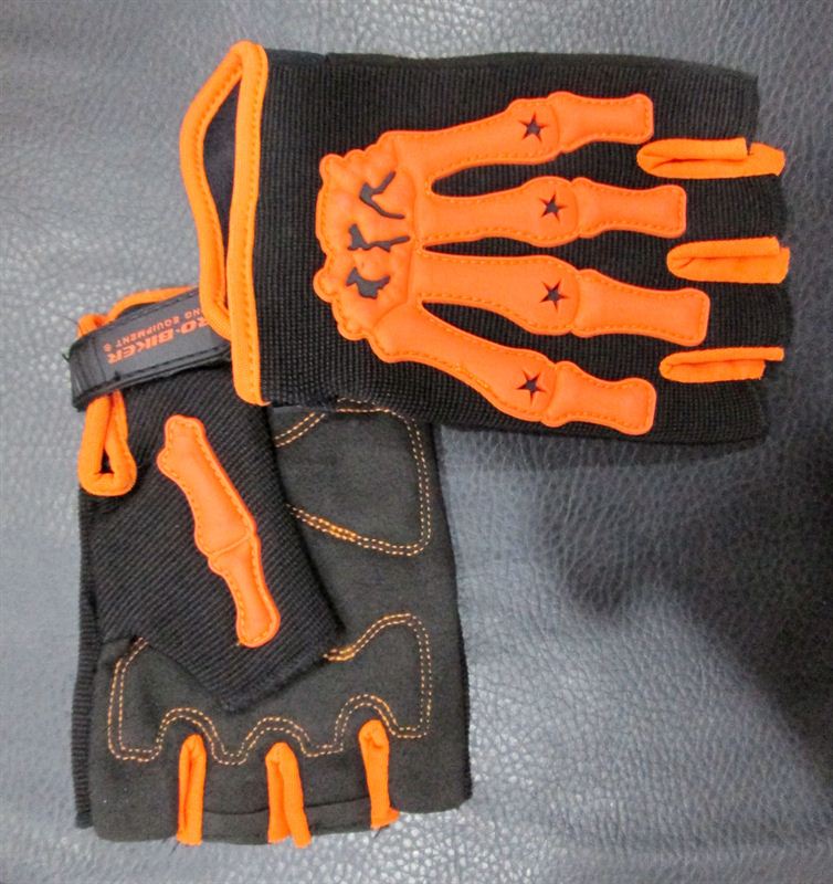 Orange & Black Gloves