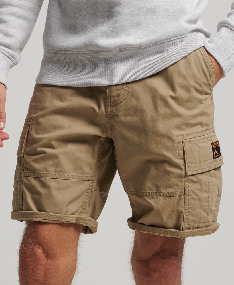 Khaki Cargo Shorts for Men