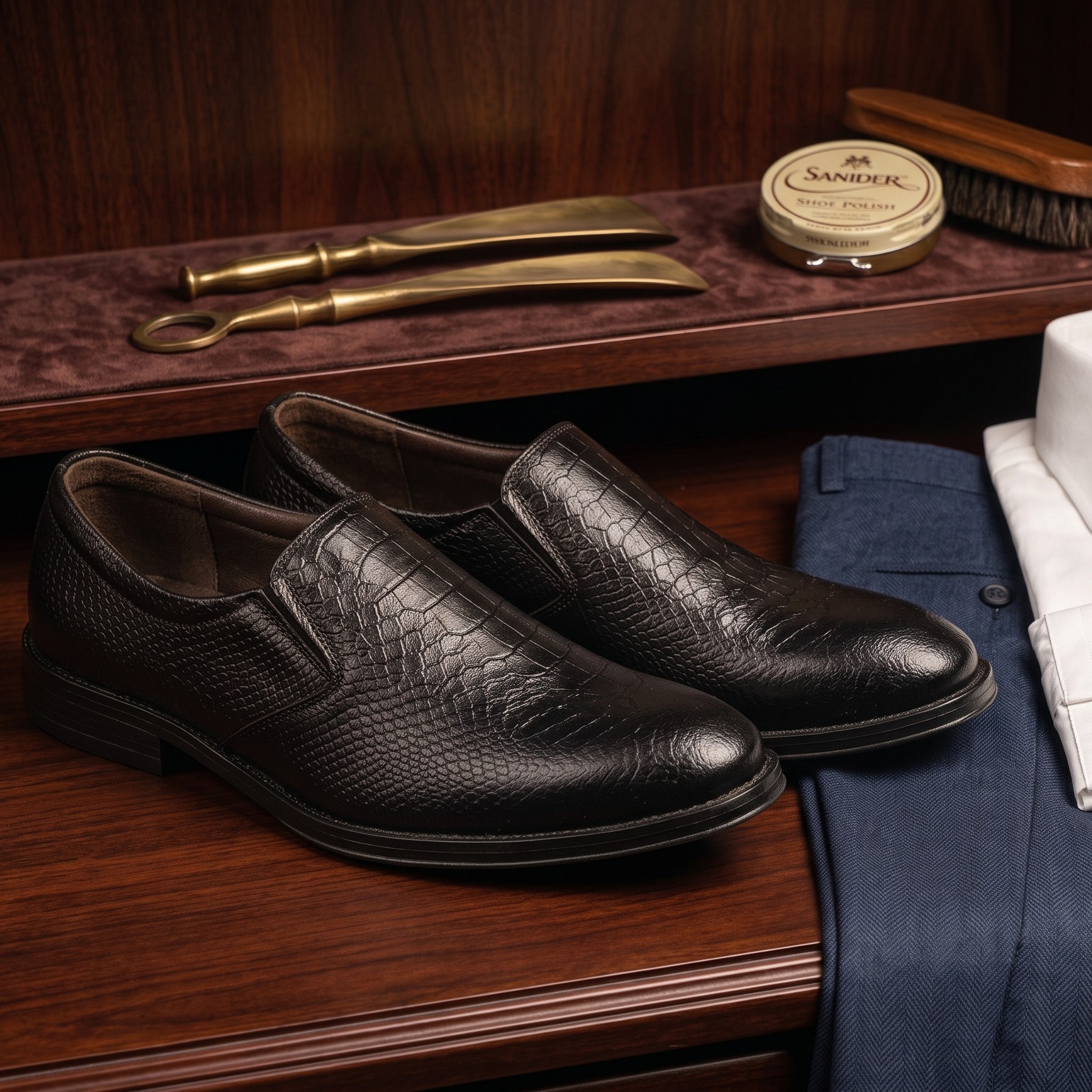 Men's Black Formal Shoes Art 2291