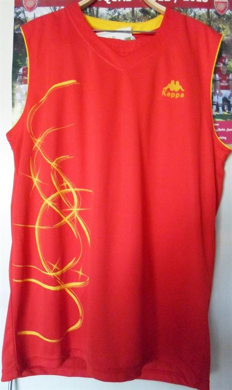 Red Kappa Basketball Jersey With Shorts