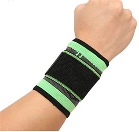 Pressurized 3D Weaving 1pc Fitness Powerlifting Wrist Support Brace Hand Wraps and Knee Support 