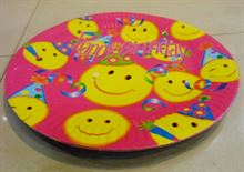 Happy Birthday Printed Paper Plate 