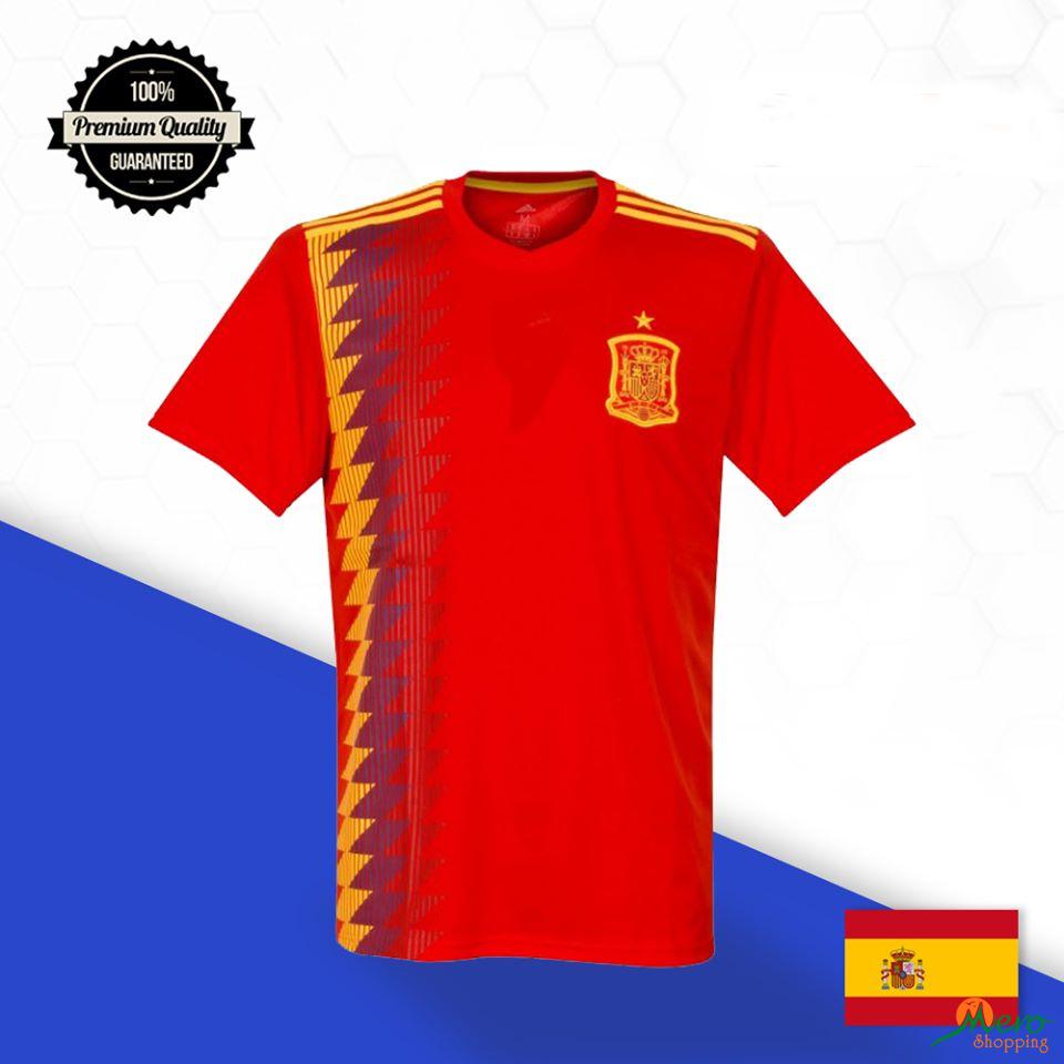 Red Spain World Cup Jersey For Men 
