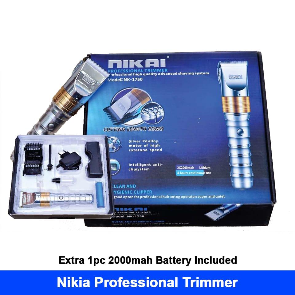NIKAI Steel Professional Rechargeable Hair and Beard Trimmer NK-1750
