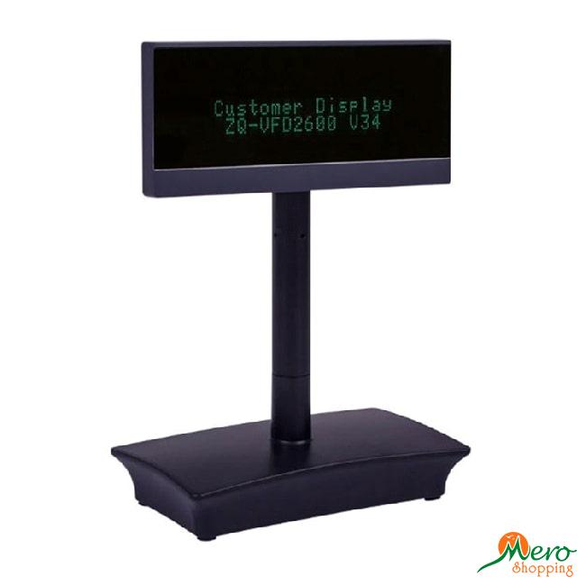 Zonerich 2-Lines Customer Display with Small Stand ZQ-VFD2600 